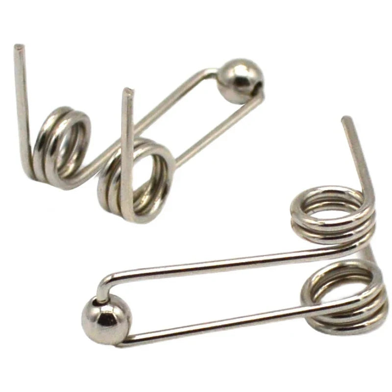 2Pcs Curling Iron Replacement Torsion Spring 1.2mm – 24–30mm
