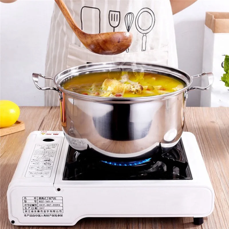 Nixie Stainless Steel Nonstick Saucepan with Lid – Camping Pot