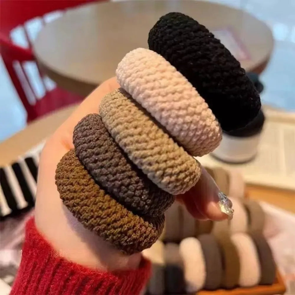 Mix Color Scrunchies Set – Bold Thick Hair Ties for Women