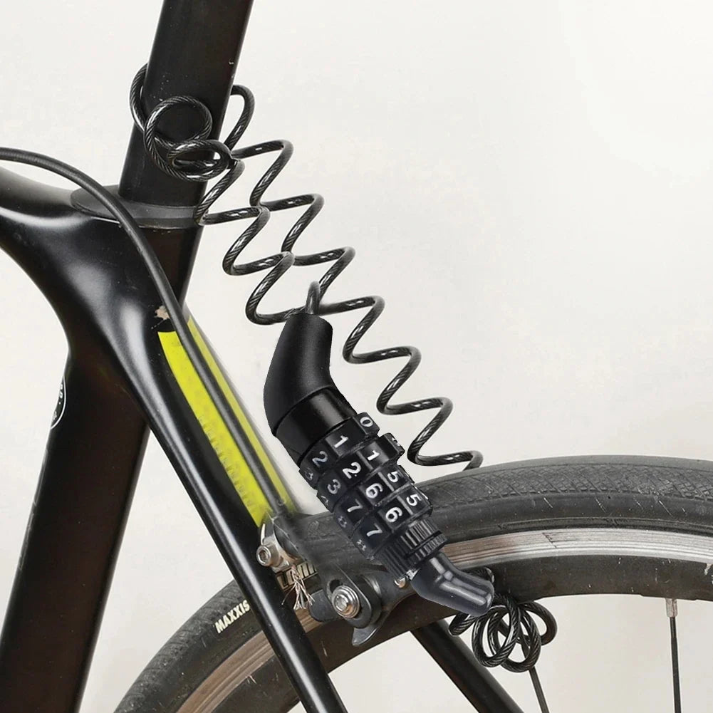 Portable Bicycle Combination Cable Lock – Bike & Helmet Lock