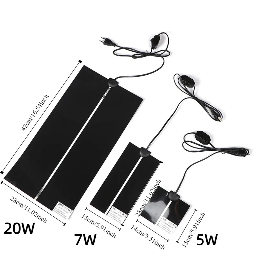 Seedling Heat Mat 5–28W with Temp Controller | EU 220V Plug