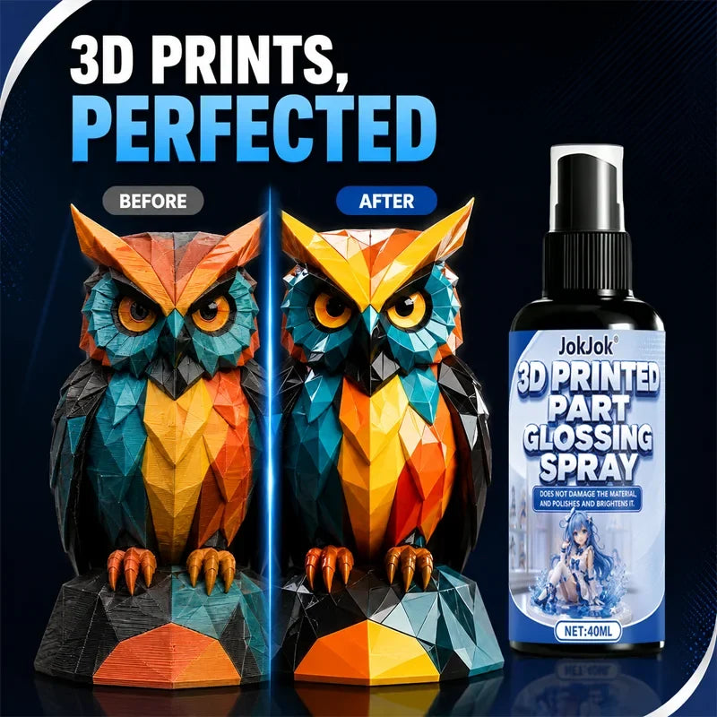 3D Print Polishing Spray – Gloss Finish PLA ABS PETG Models