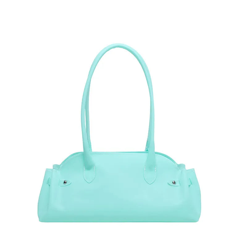French Vintage Transparent Jelly Bag – Large Shoulder Tote