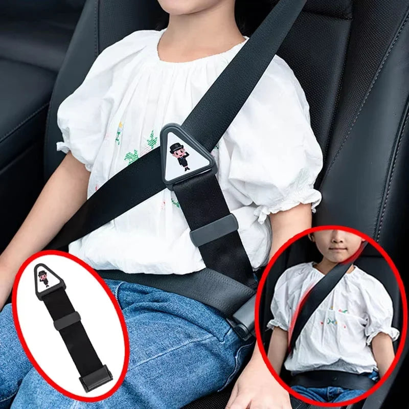 Child Car Seat Belt Adjuster – Safe, Comfy Neck Guard