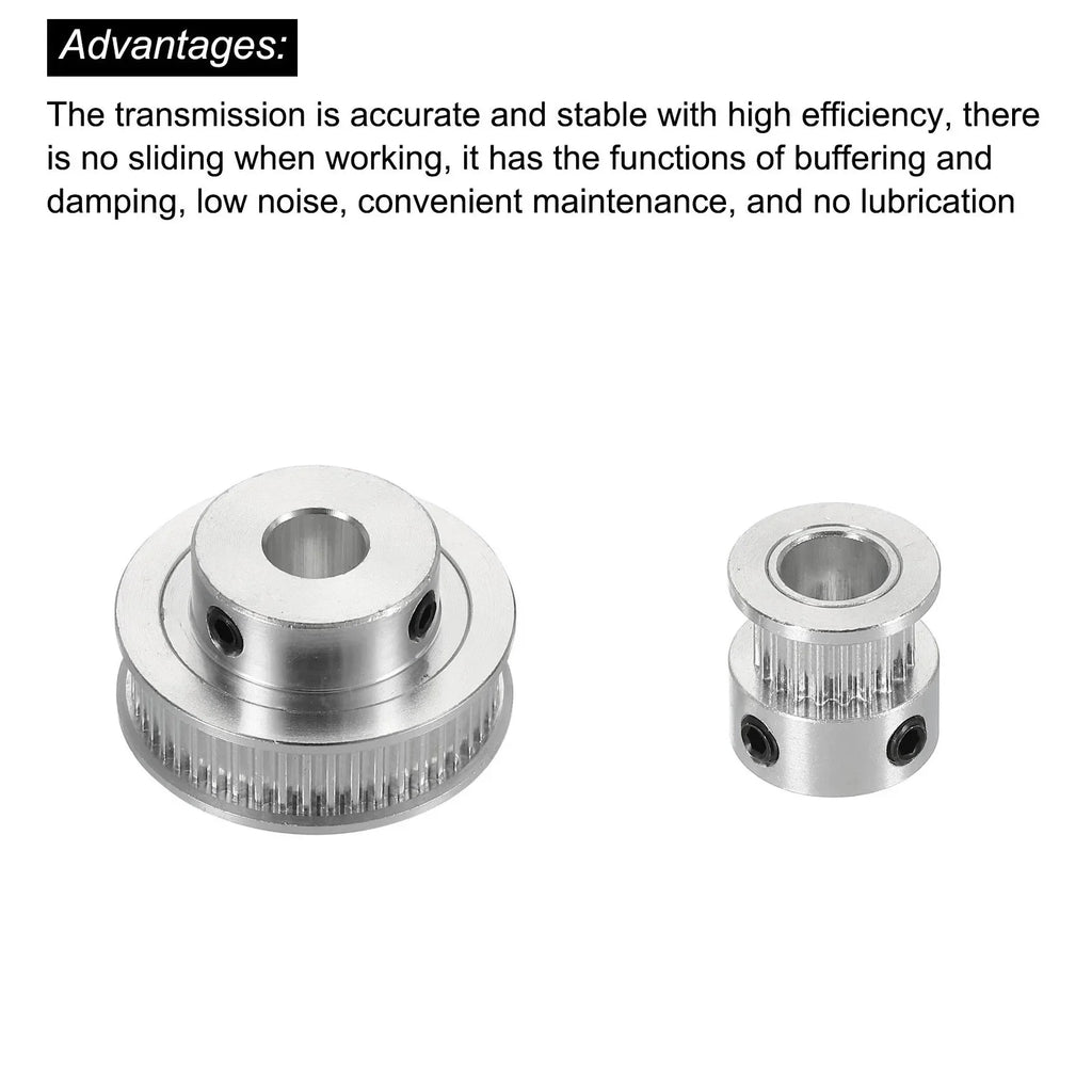 Timing Belt Pulley Set 20 & 48 Teeth 8mm Bore | Sync Drive Kit