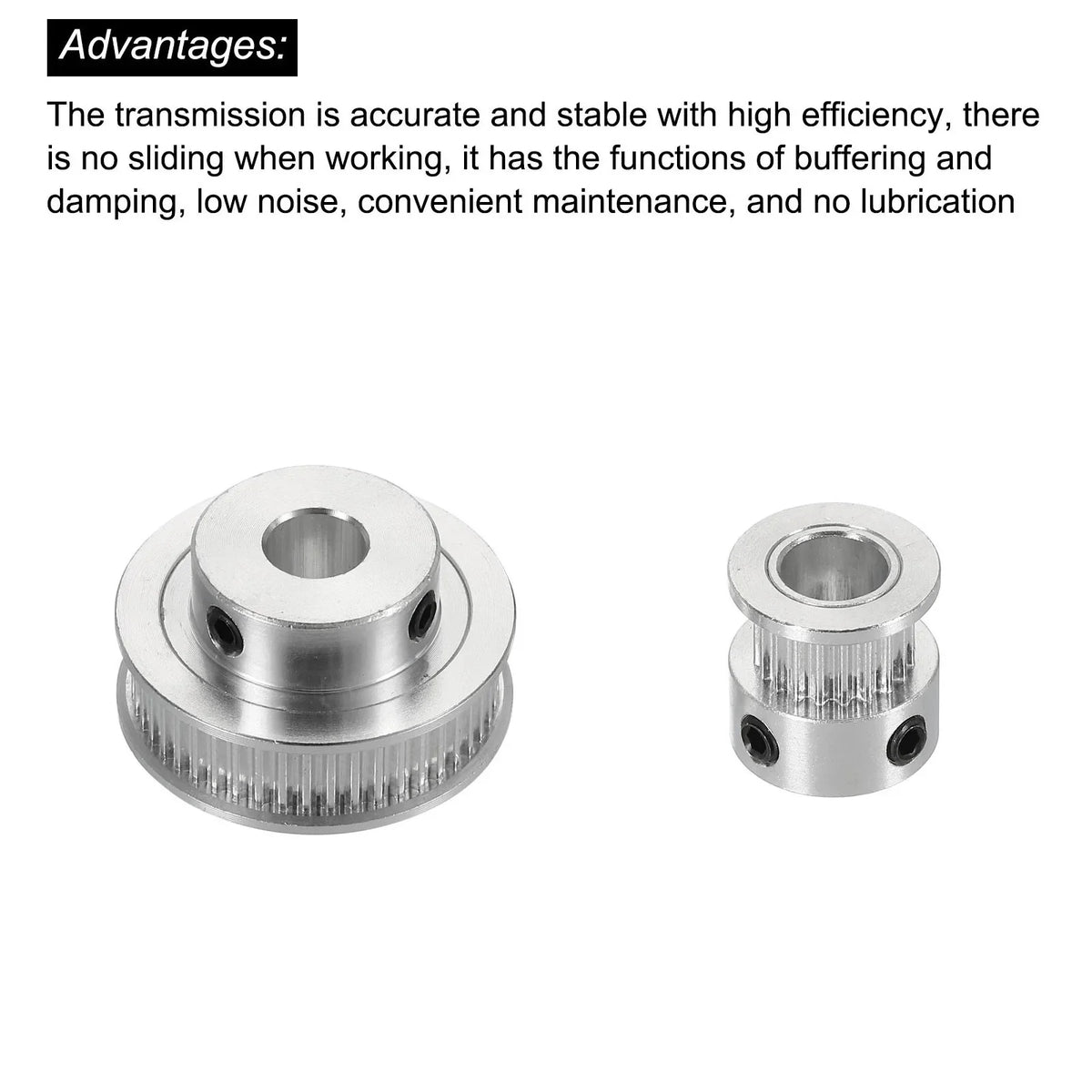 Timing Belt Pulley Set 20 & 48 Teeth 8mm Bore | Sync Drive Kit