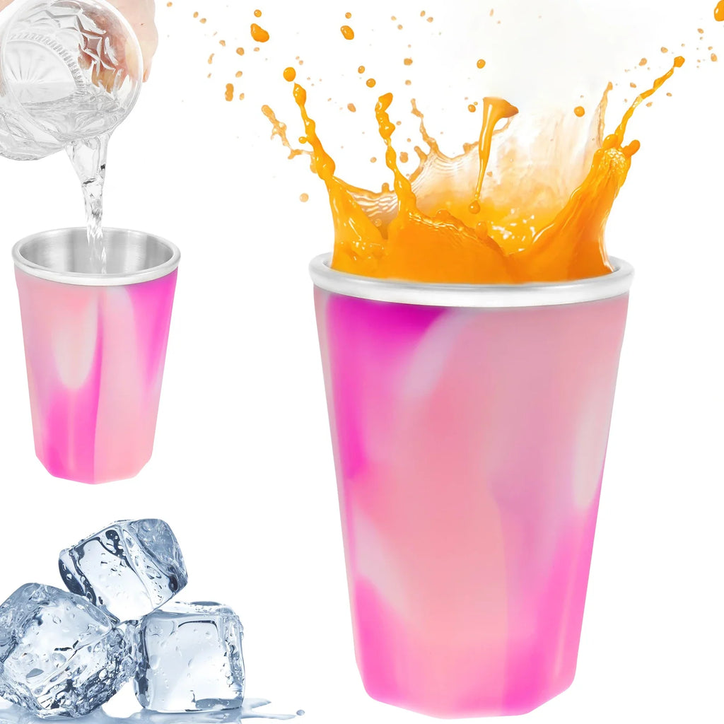 Wine Freeze Cooling Cup 330ml – Silicone & Stainless Steel