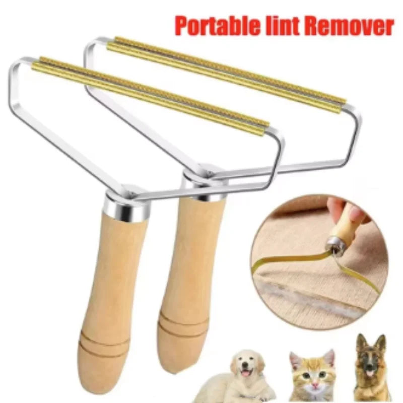 Portable Manual Pet Hair Removal Brush for Dogs & Cats