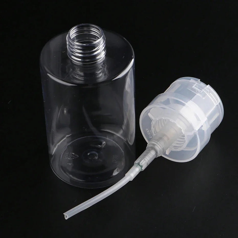 200ml Refillable Nail Polish Remover Pump Dispenser Bottle