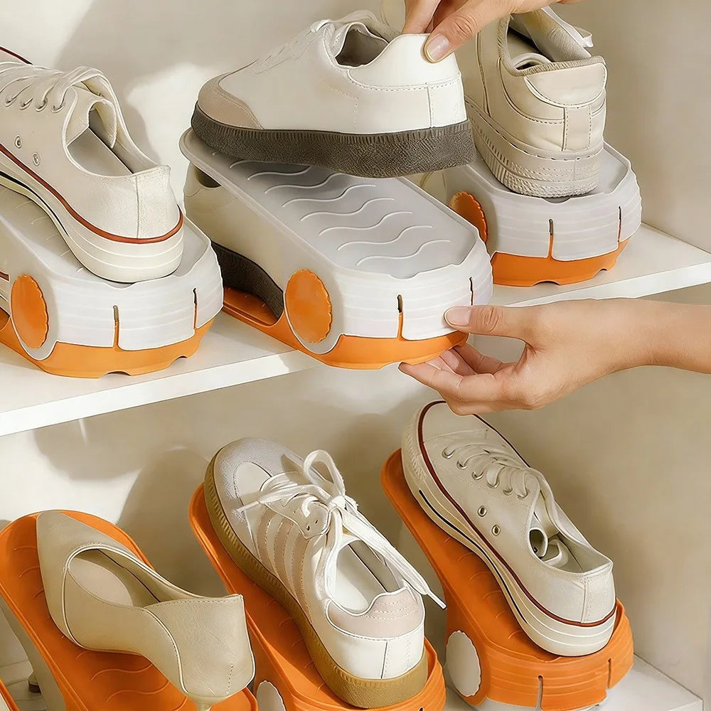 Double Layer Adjustable Shoe Rack Organizer | Space Saving