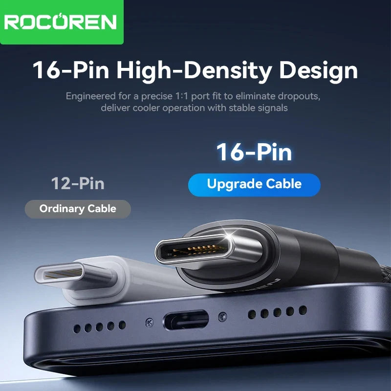 Rocoren 100W USB-C to USB-C Fast Charging Cable 1m/2m