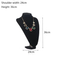 Velvet Jewelry Display Stand Necklace Bust Holder Organizer Rack