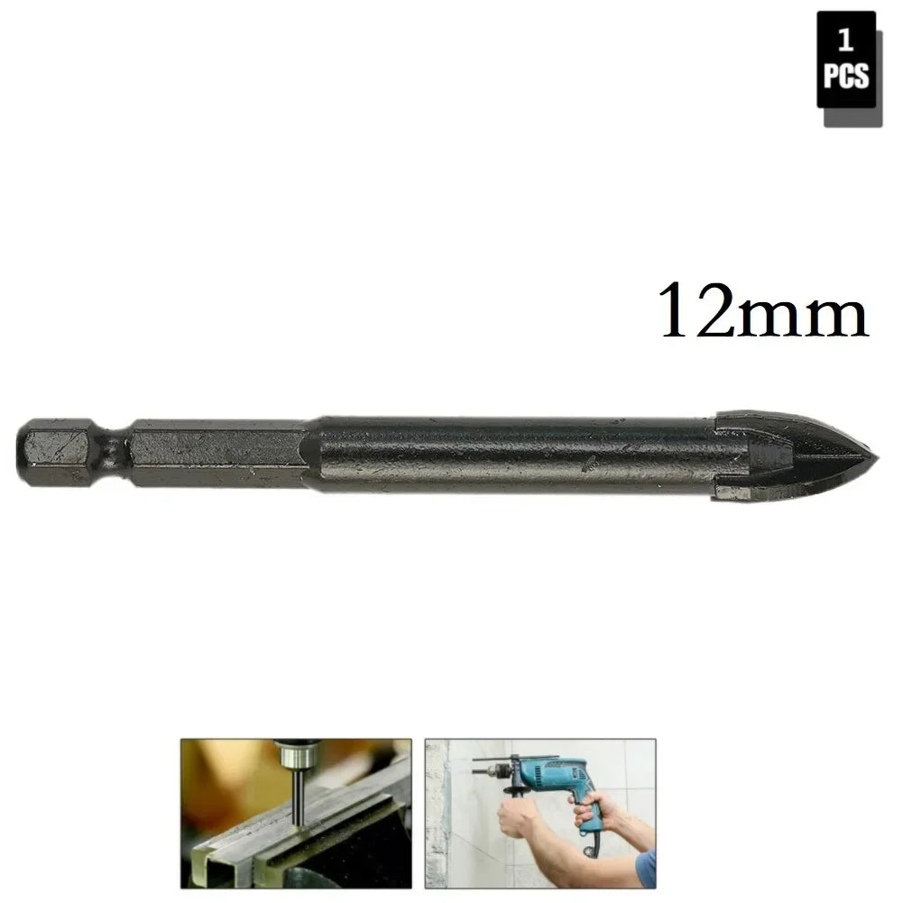 DAZZLEEX Carbide Triangle Drill Bit – Tile Glass Ceramic Concrete