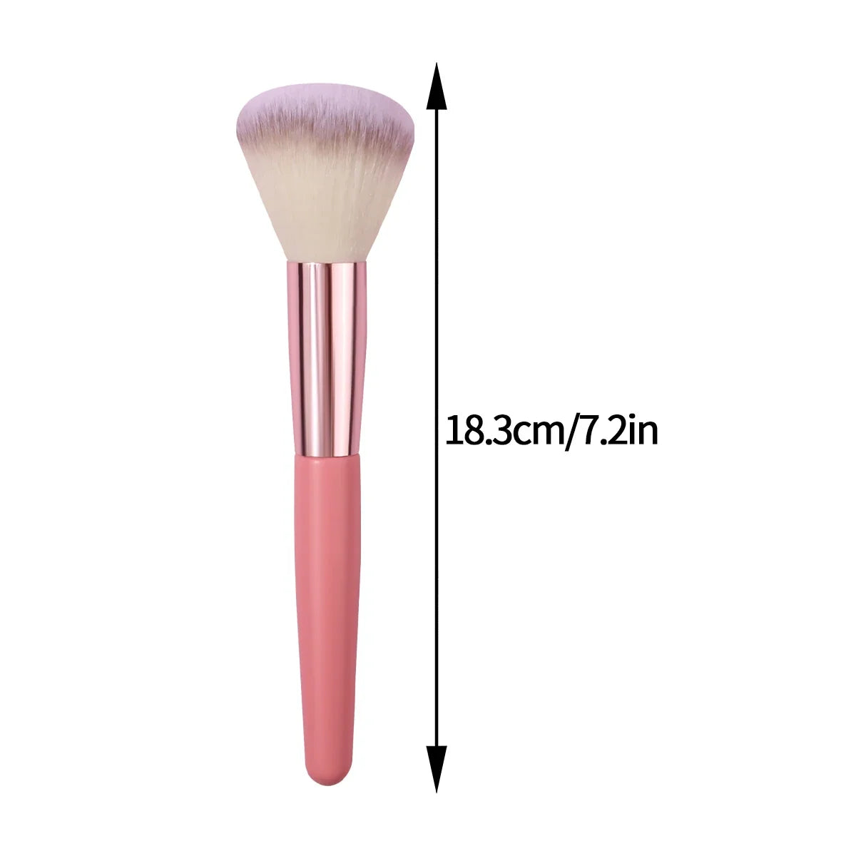 Pink Wooden Handle Makeup Brush – Blush, Contour & Highlighter