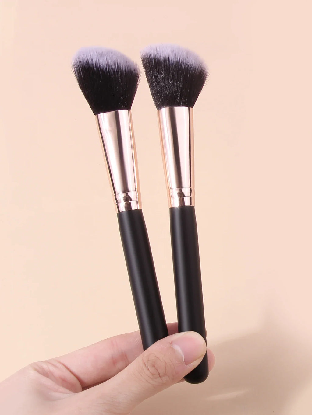 2pcs Sickle Contour Brush Set – Soft Blush & Face Shadow Brushes