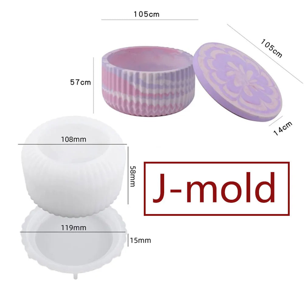Silicone Lava Jar Mold – DIY Candle, Planter & Resin Casting