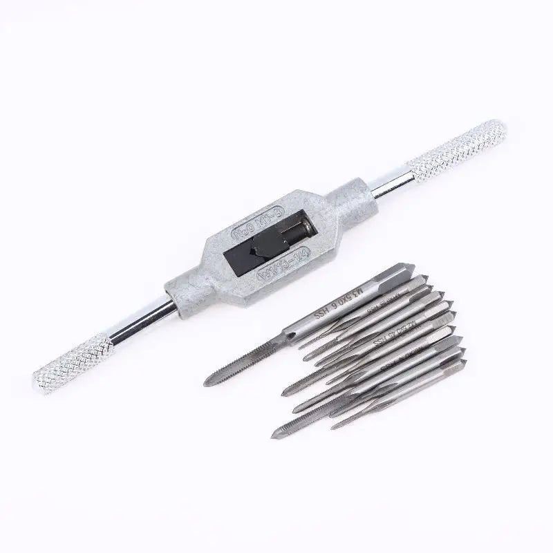 M1–M3.5 Miniature Hand Tap Set 10Pcs – HSS Wire & Nut Threading
