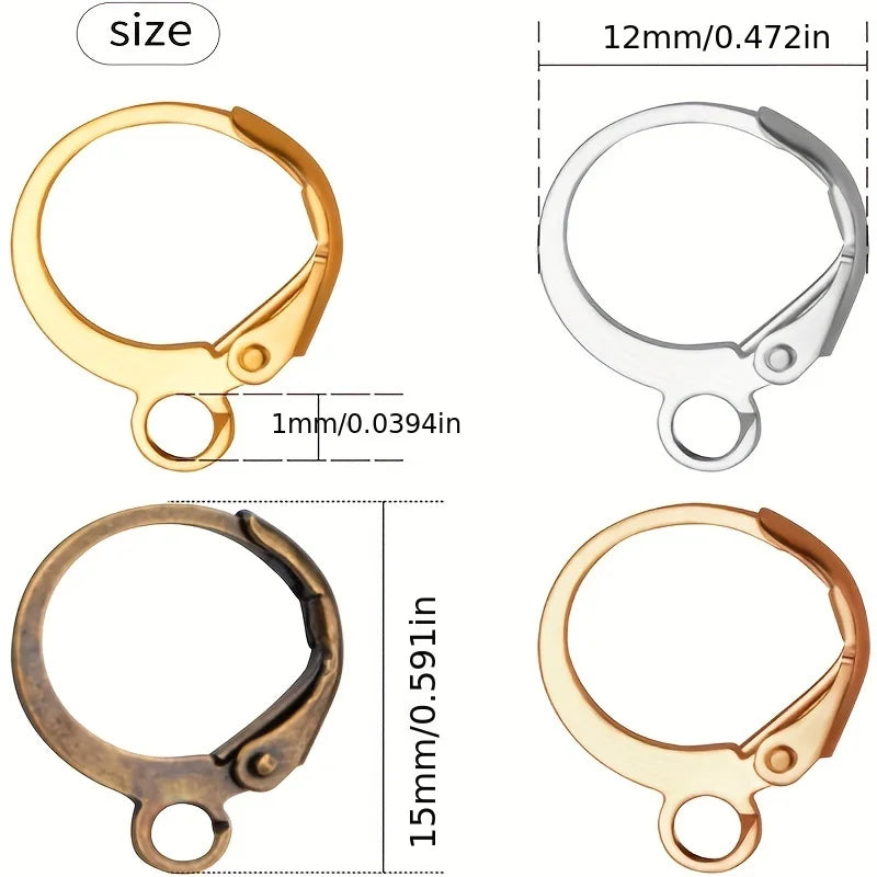 30pcs French Earring Hooks Copper DIY Jewelry Making Findings