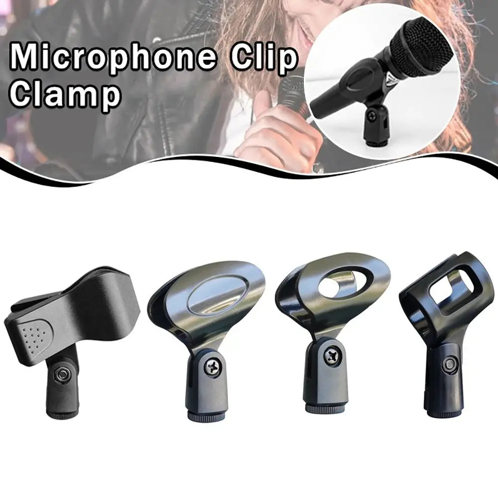 Universal Rotatable Microphone Clip – Wired & Wireless Mic Mount