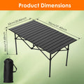 Portable Egg Roll Folding Camping Table | Carbon Steel Frame