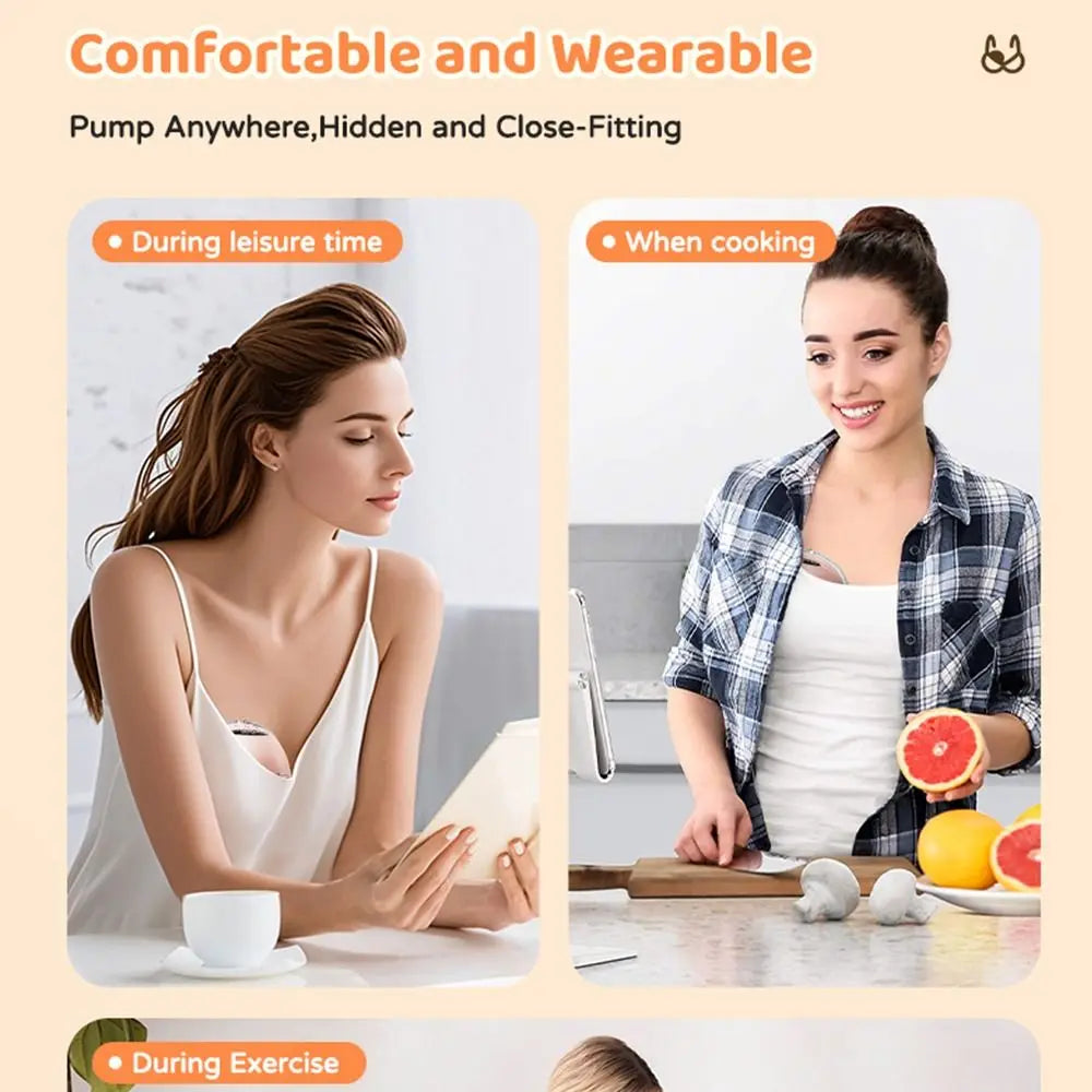 Wearable Hands-Free Electric Breast Pump – BPA-Free S21/S18
