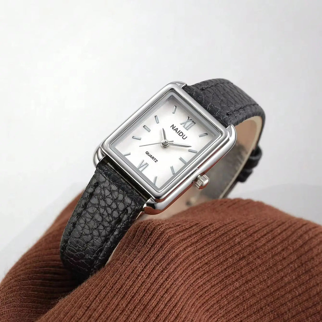 Ladies' Elegant Leather Band Quartz Watch – Casual & Fashion
