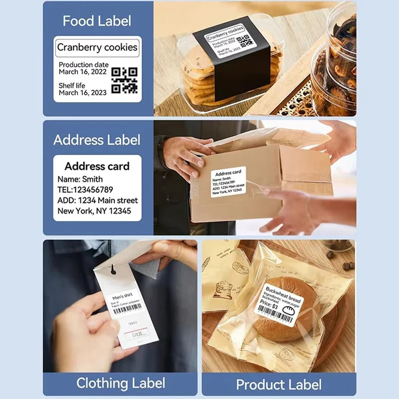 NIIMBOT Thermal Label Paper – Waterproof Self-Adhesive Stickers