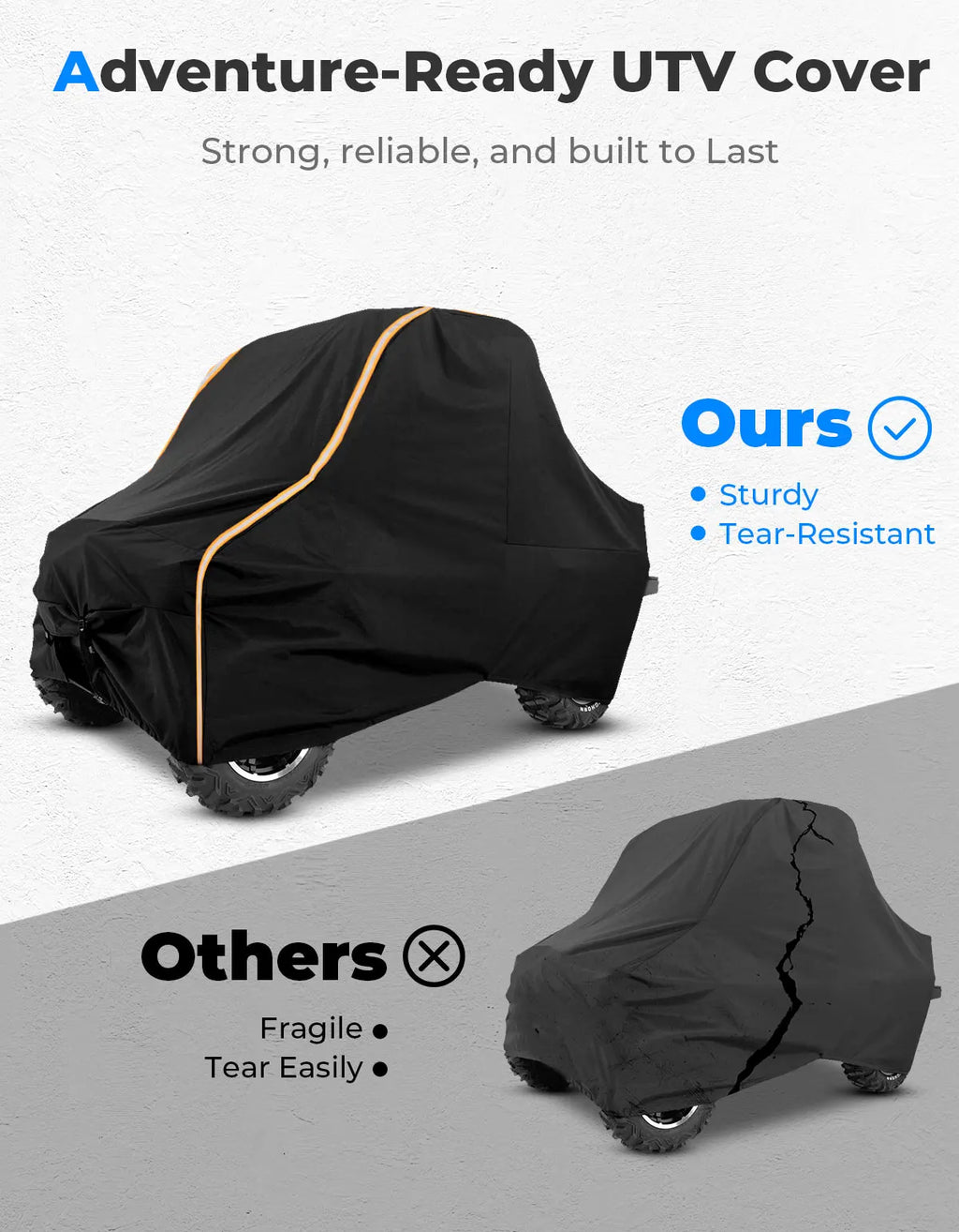 KEMIMOTO UTV Cover for Polaris Ranger RZR 900 1000 – Waterproof