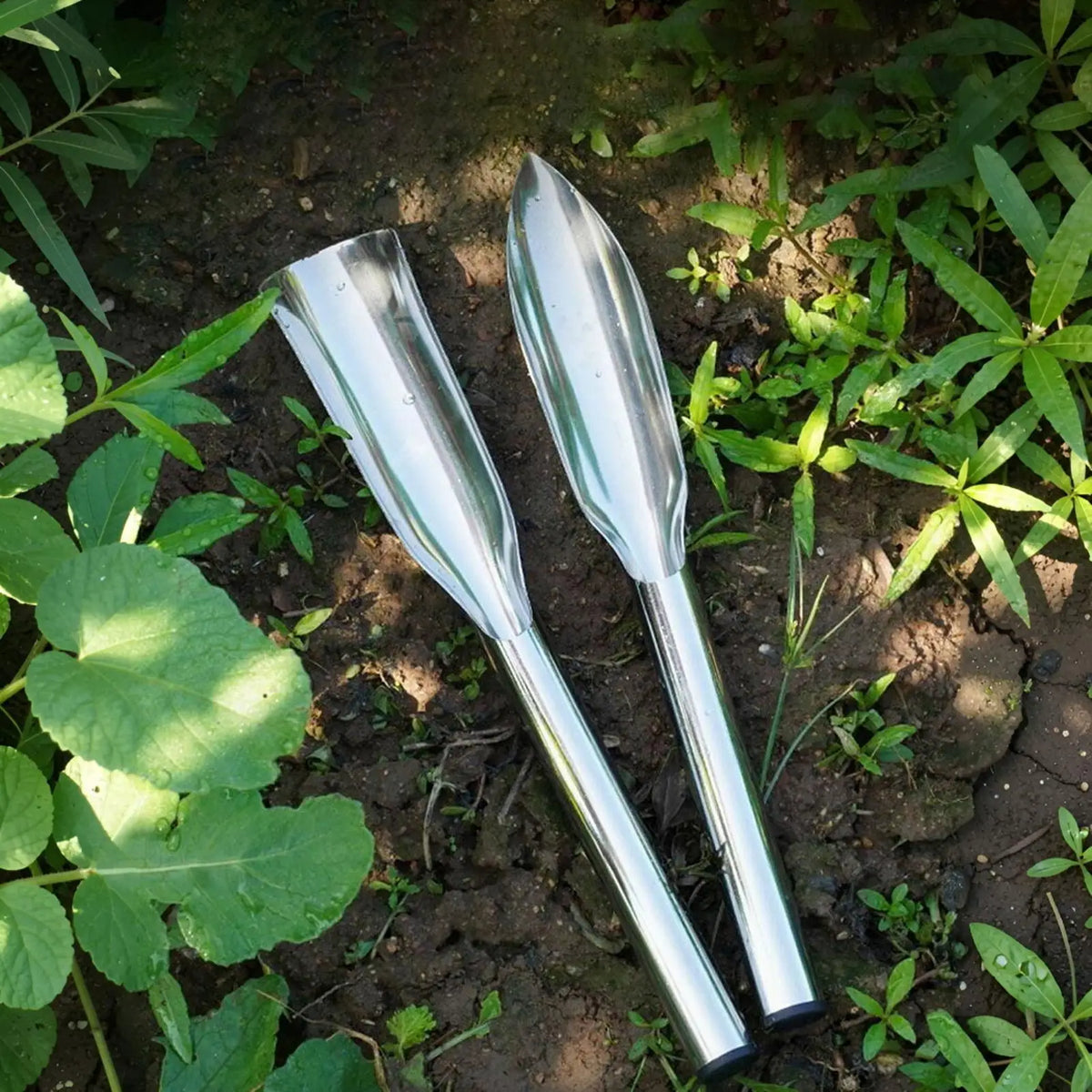 Stainless Steel Potting Scoop & Digging Shovel Set – 2 Pack