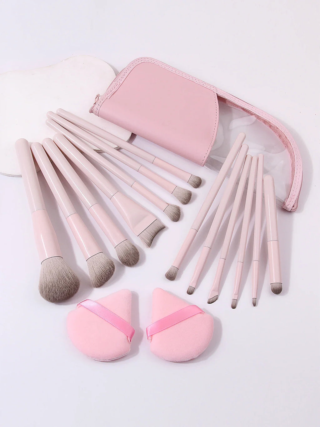 16-Piece Professional Makeup Brush Set with Storage Bag