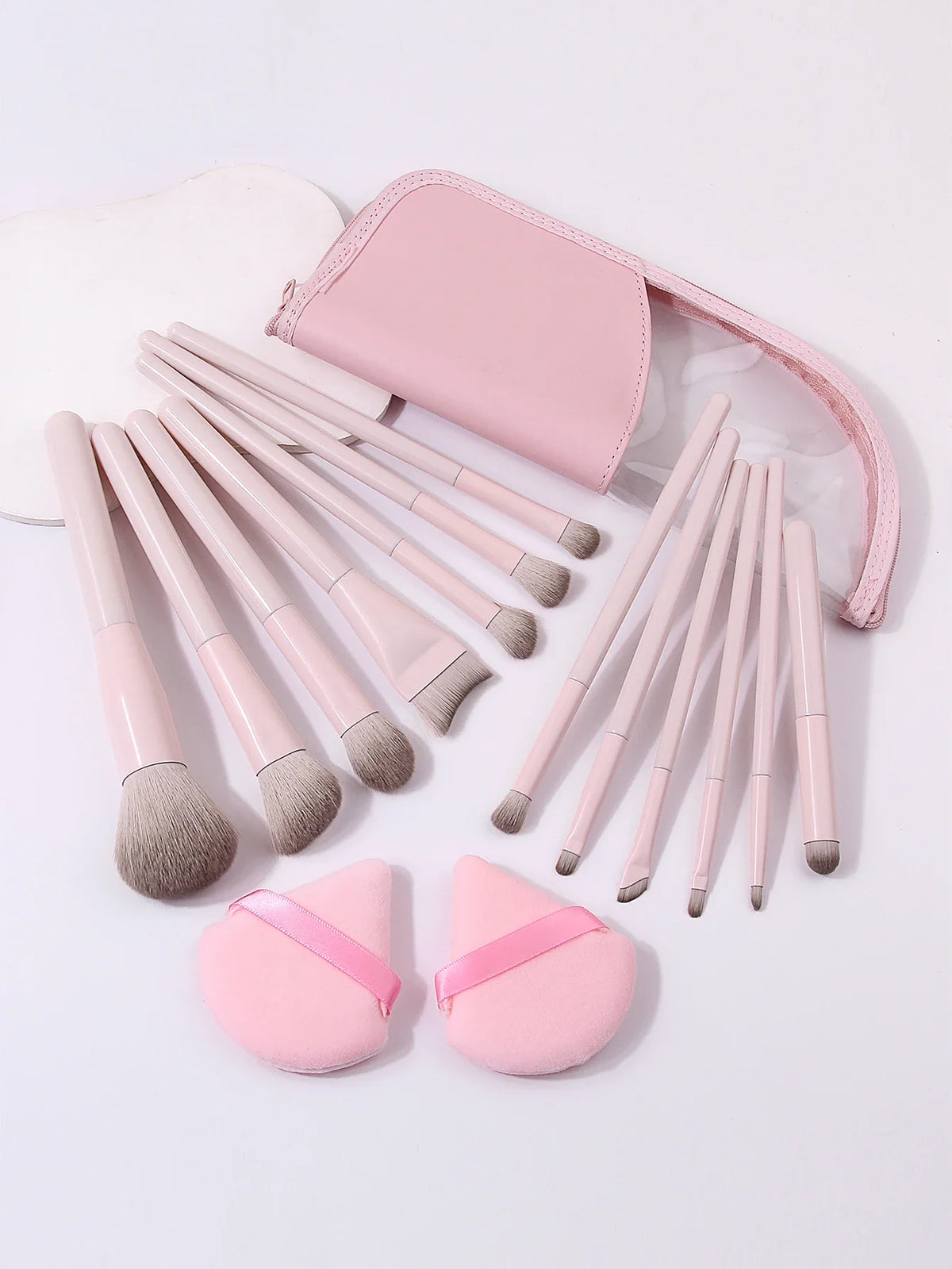 16-Piece Professional Makeup Brush Set with Storage Bag