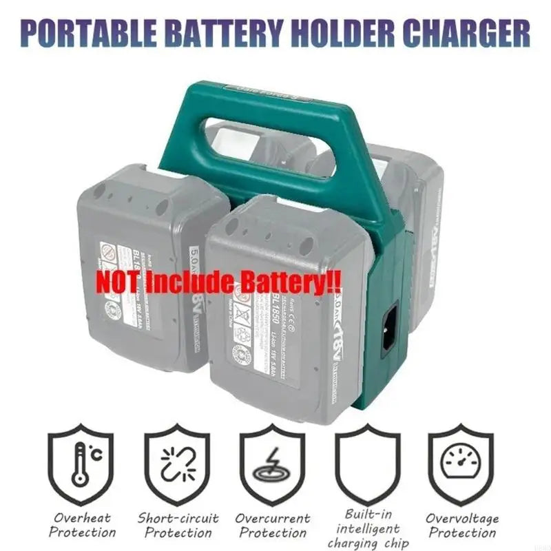4-Slot Fast Charger Rack for 18V 21V Lithium Batteries BL1830