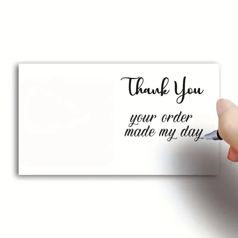 50 Pcs Rainbow Thank You Cards for Customers & Gifts