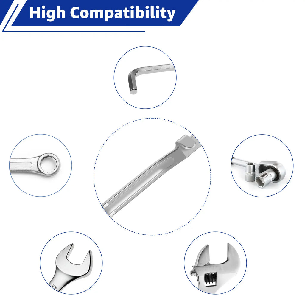 Universal 1/2" Drive Wrench Extender Adapter & Tool Bar Set
