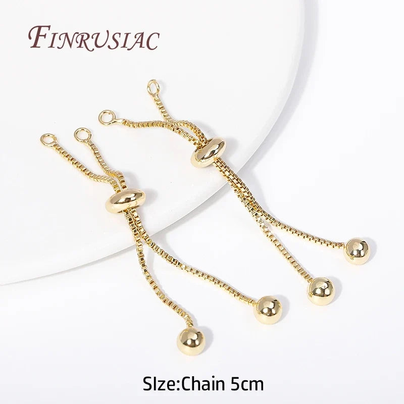 18K Gold Plated Box Chain DIY Bracelet & Necklace Component