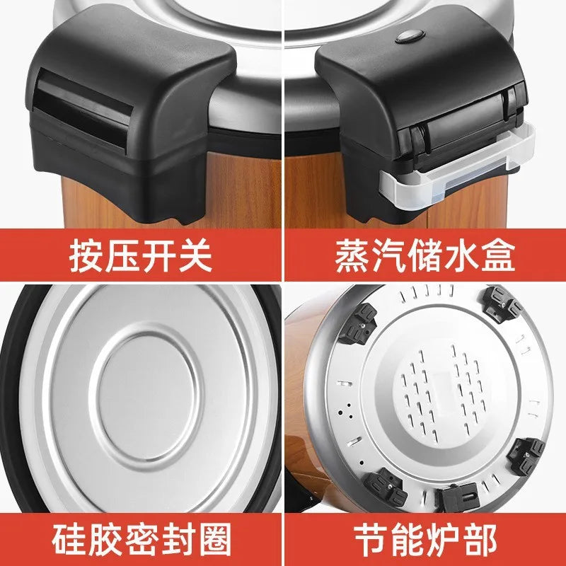 DUTRIEUX 23L Electric Rice Warmer | Stainless Steel Insulation Bucket