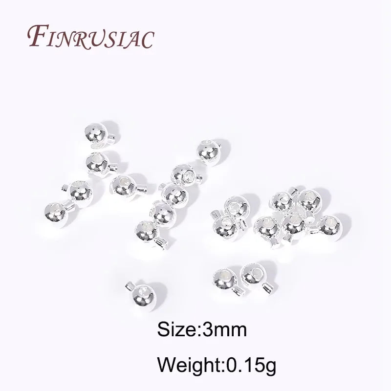 18K Gold Plated Brass Cord End Beads – 4mm DIY Jewelry Findings