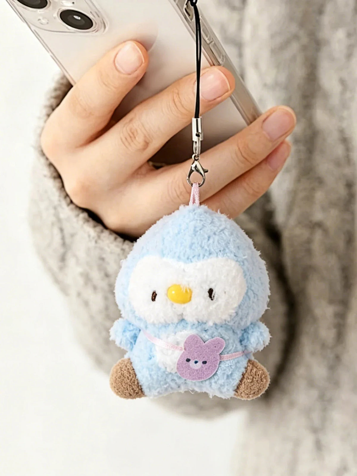 Kawaii Monster Rabbit Plush Keychain Stuffed Doll Pendant