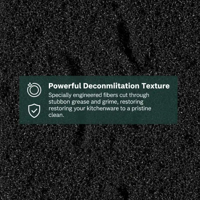 Black Seaweed Sponge Scrubbing Pads – Kitchen Cleaning (5/10pk)
