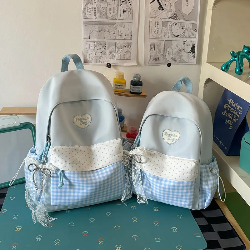 Waterproof Nylon Backpack for Women & Girls | Campus School Bag