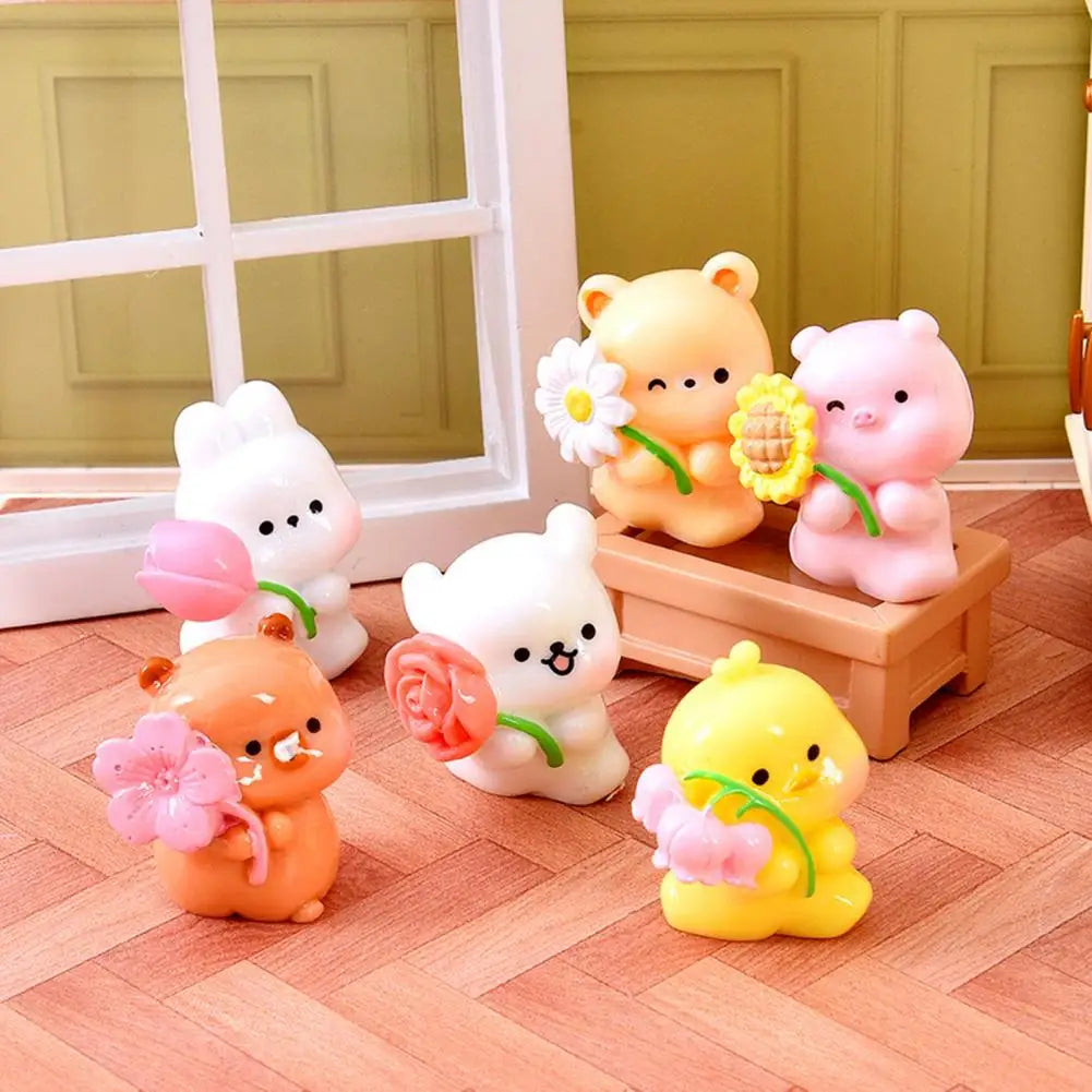 Mini Animal Resin Figurines – Fairy Garden & Cake Decor Set