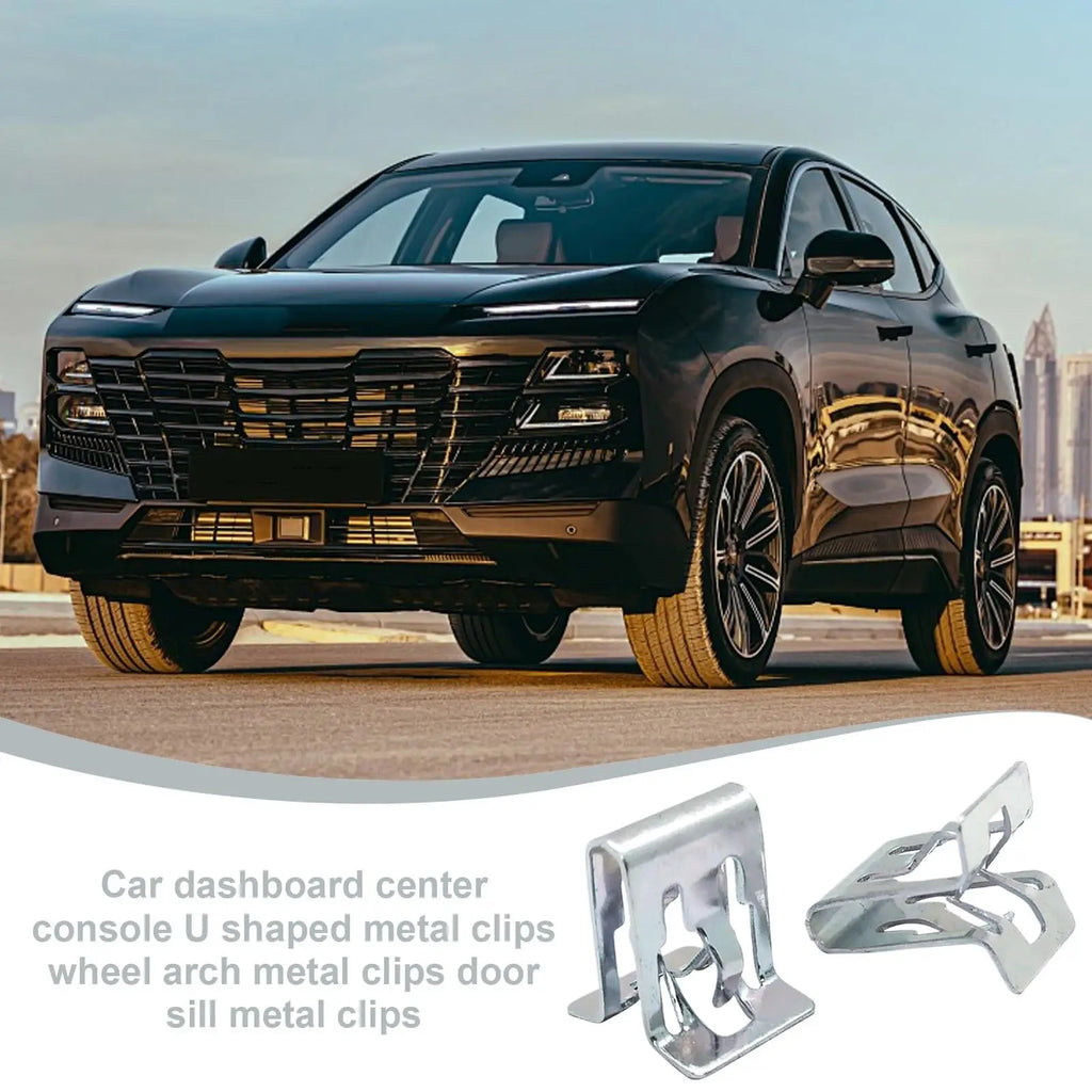 10-Pack Metal Car Dashboard Trim Clips | Panel Retainer Buckles