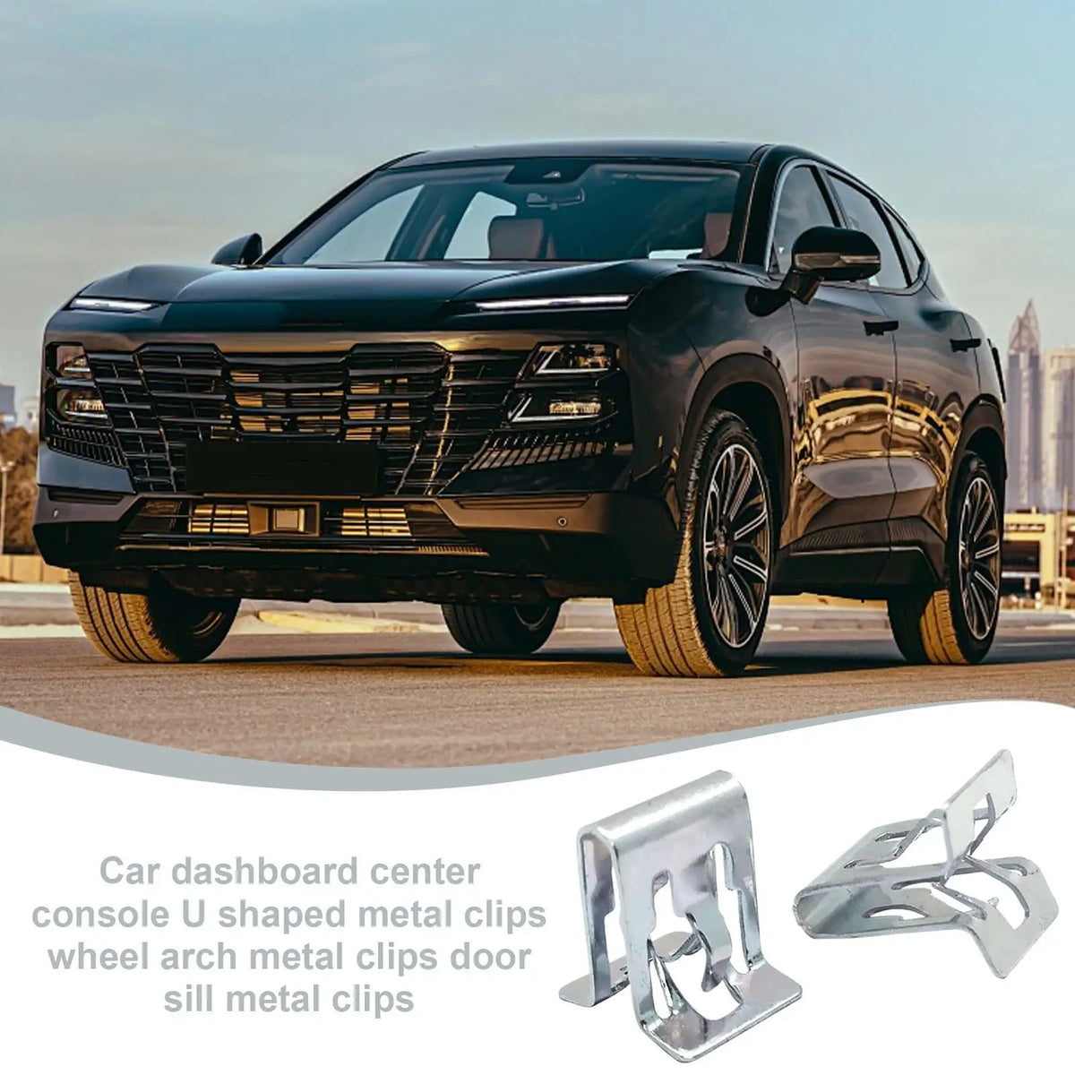10-Pack Metal Car Dashboard Trim Clips | Panel Retainer Buckles