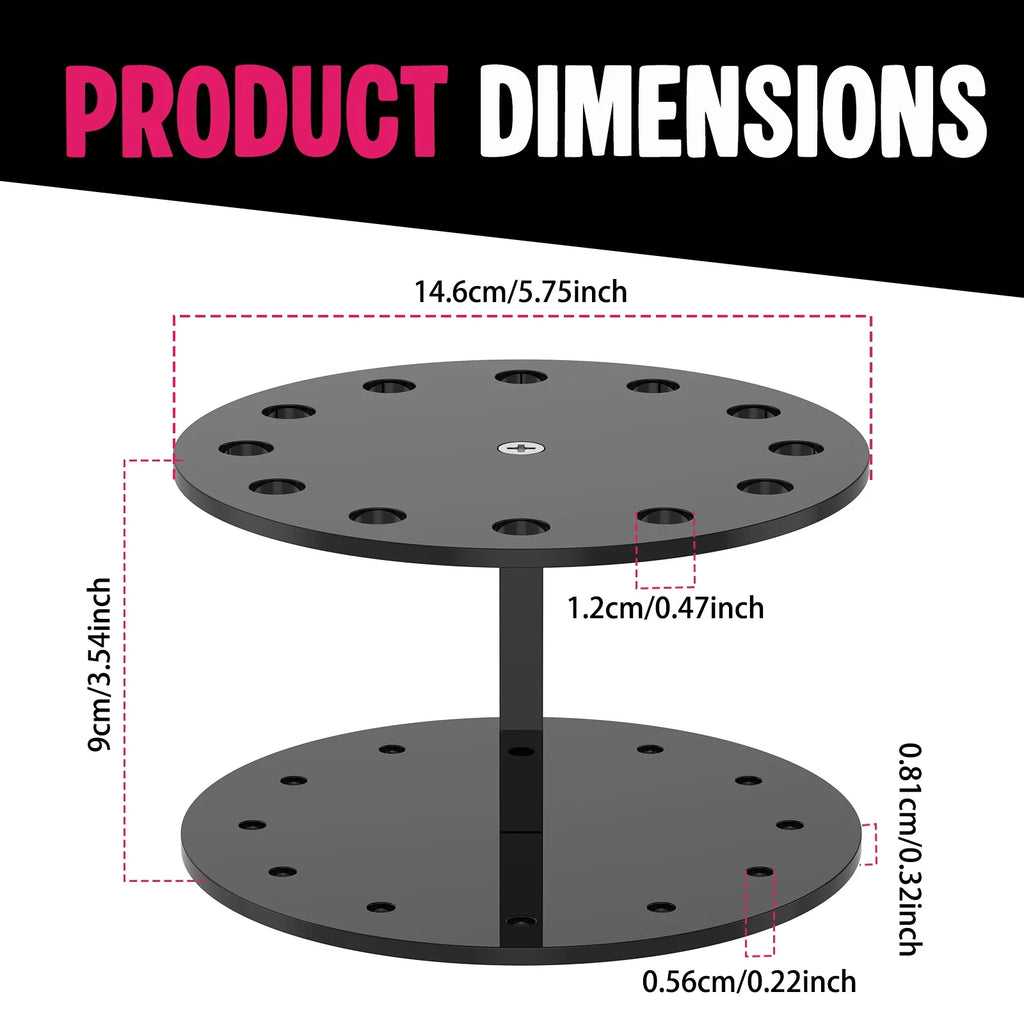 Acrylic Dart Holder Stand – 12-Dart Tabletop Display Rack