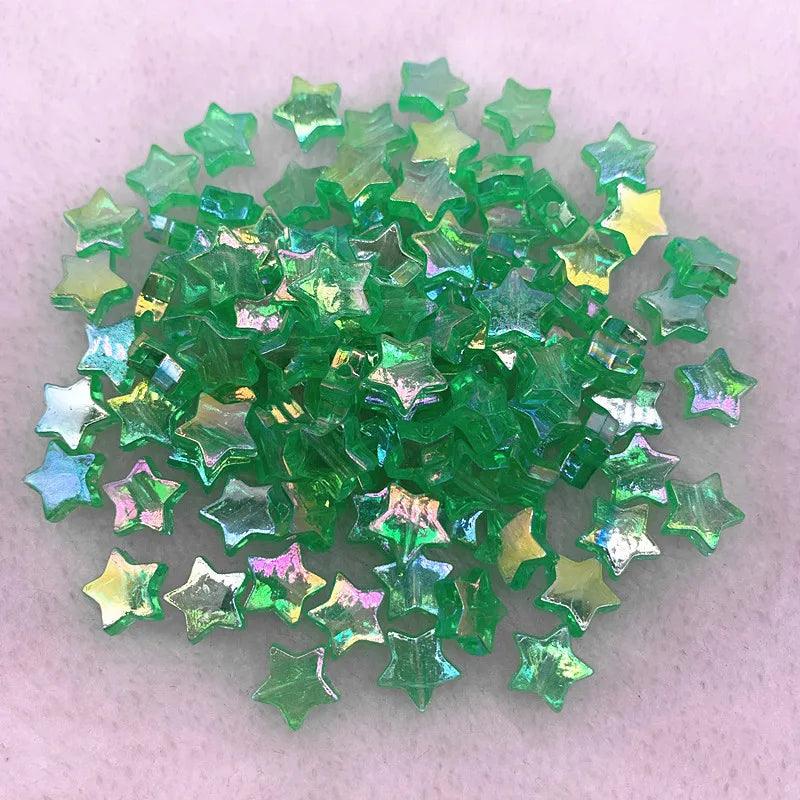 20pcs 11mm AB Star Acrylic Spacer Beads for DIY Jewelry Making