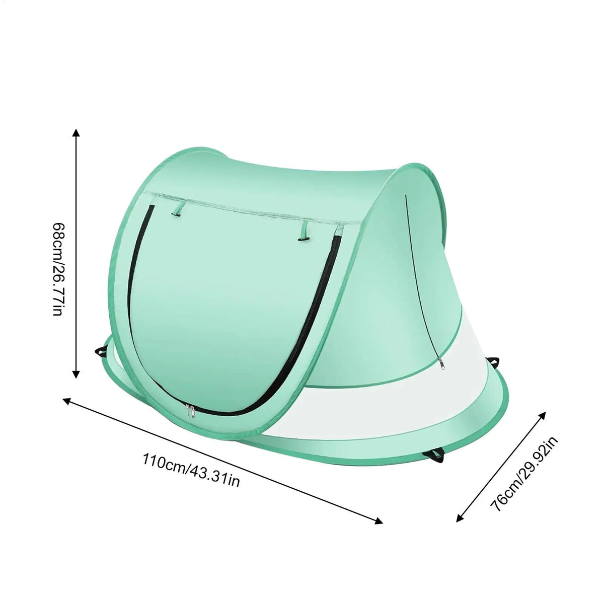 Toddler Pop-Up Beach Tent UPF 50+ Baby Sun Shade Dome | Green