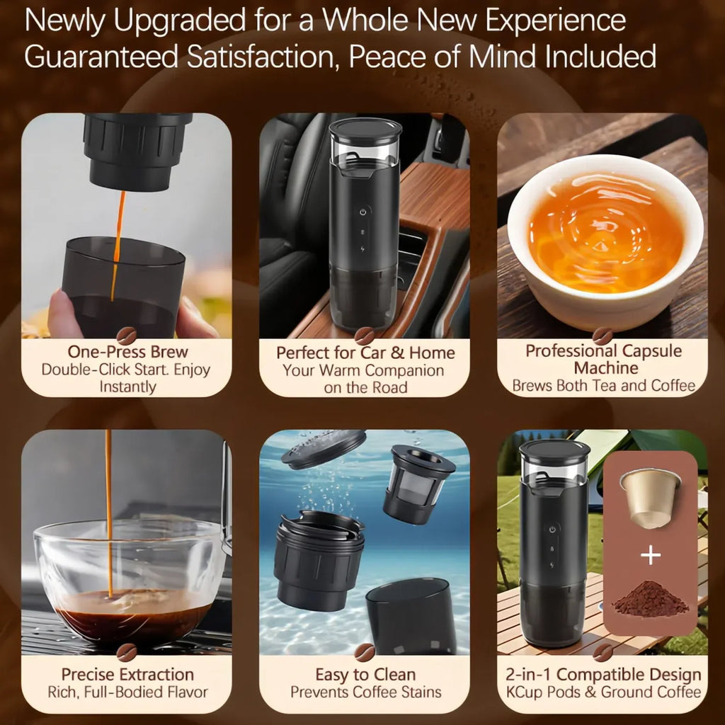 DUTRIEUX Capsule & Ground Coffee Machine | 8 Bar, 0.5L