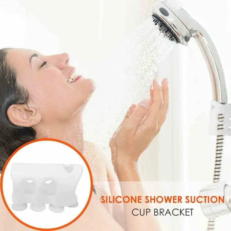 Silicone Suction Cup Shower Head Holder – No-Drill Wall Mount