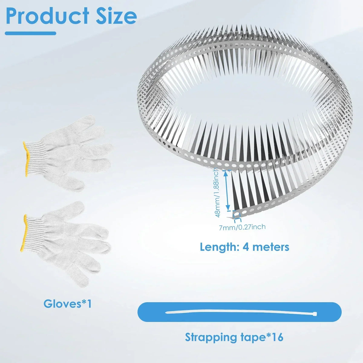 Stainless Steel Bird Spikes 2M/4M – Pigeon Deterrent for Roof