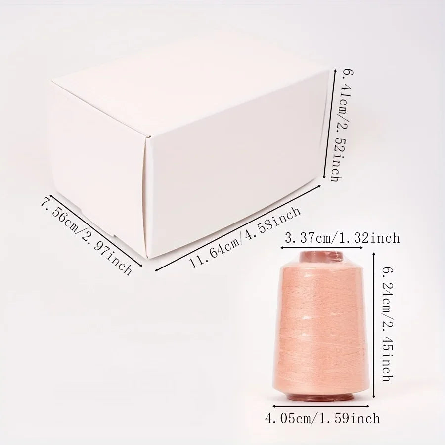 6-Color Polyester Sewing Thread Set – 800 Yards per Spool